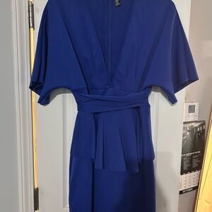 SHEIN Royal Blue Midi Dress